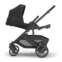 Uppababy Cruz V3 Stroller Jake Charcoal Carbon Frame Black Leather