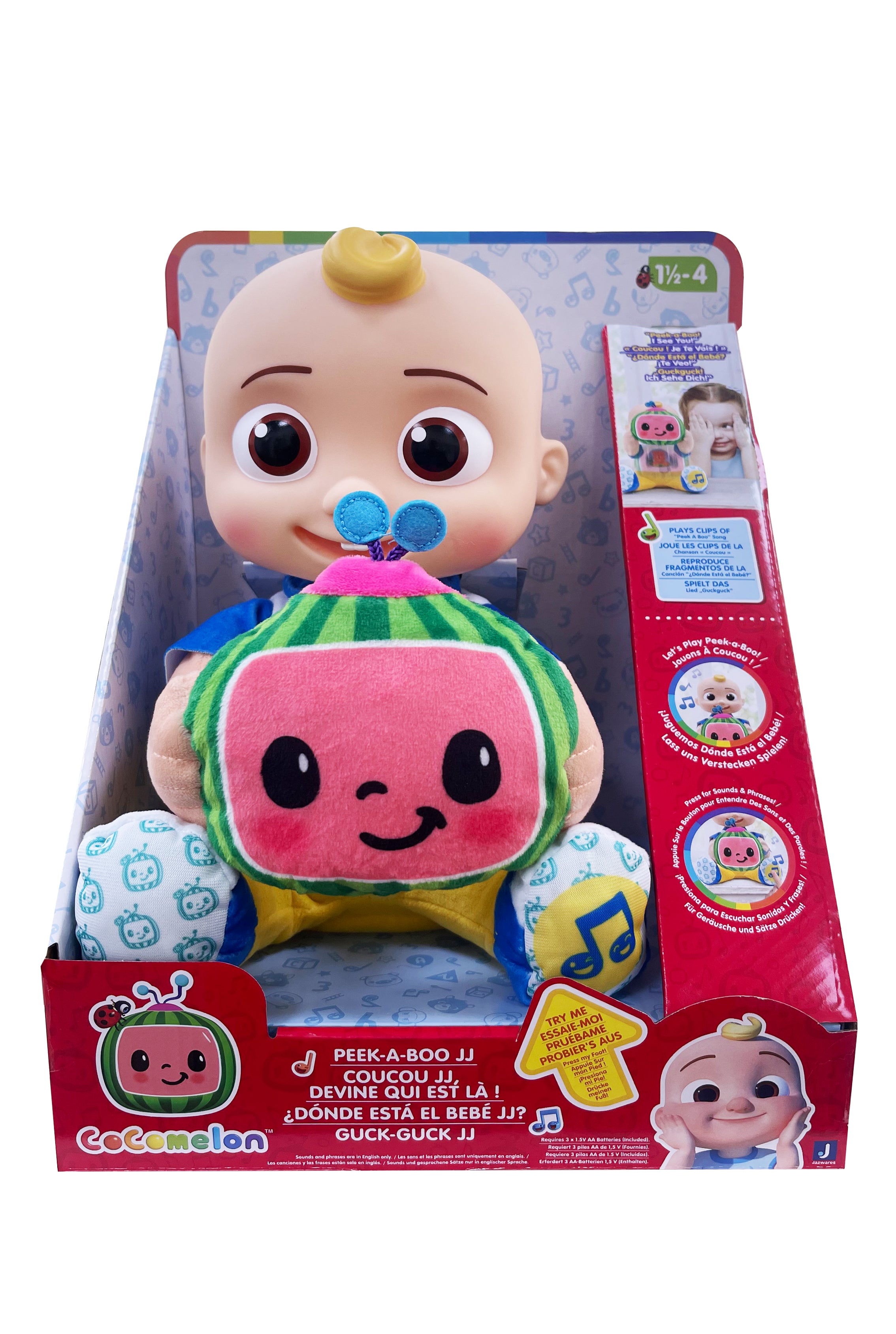 Cocomelon Doll Peek-A-Boo Jj