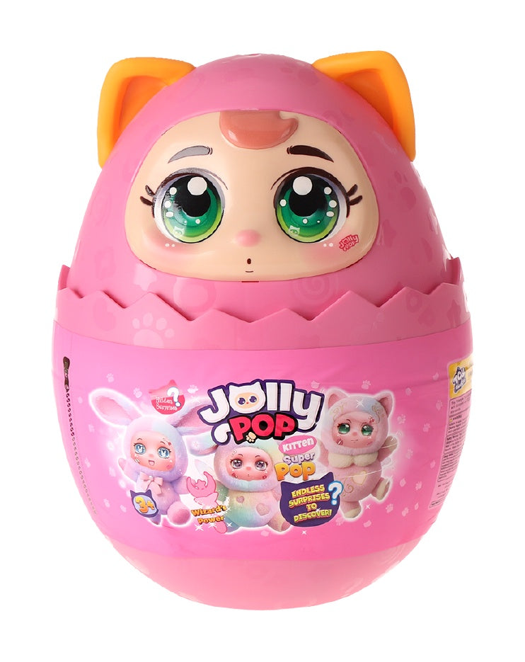JollyPop Kitten SuperPop S1 Battery Operated Interactive Plush Toy with Accessories