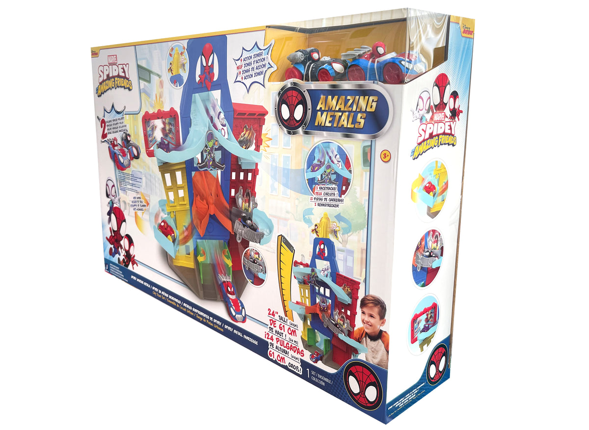 Spidey and His Amazing Friends City Track Set with Lights & Sounds