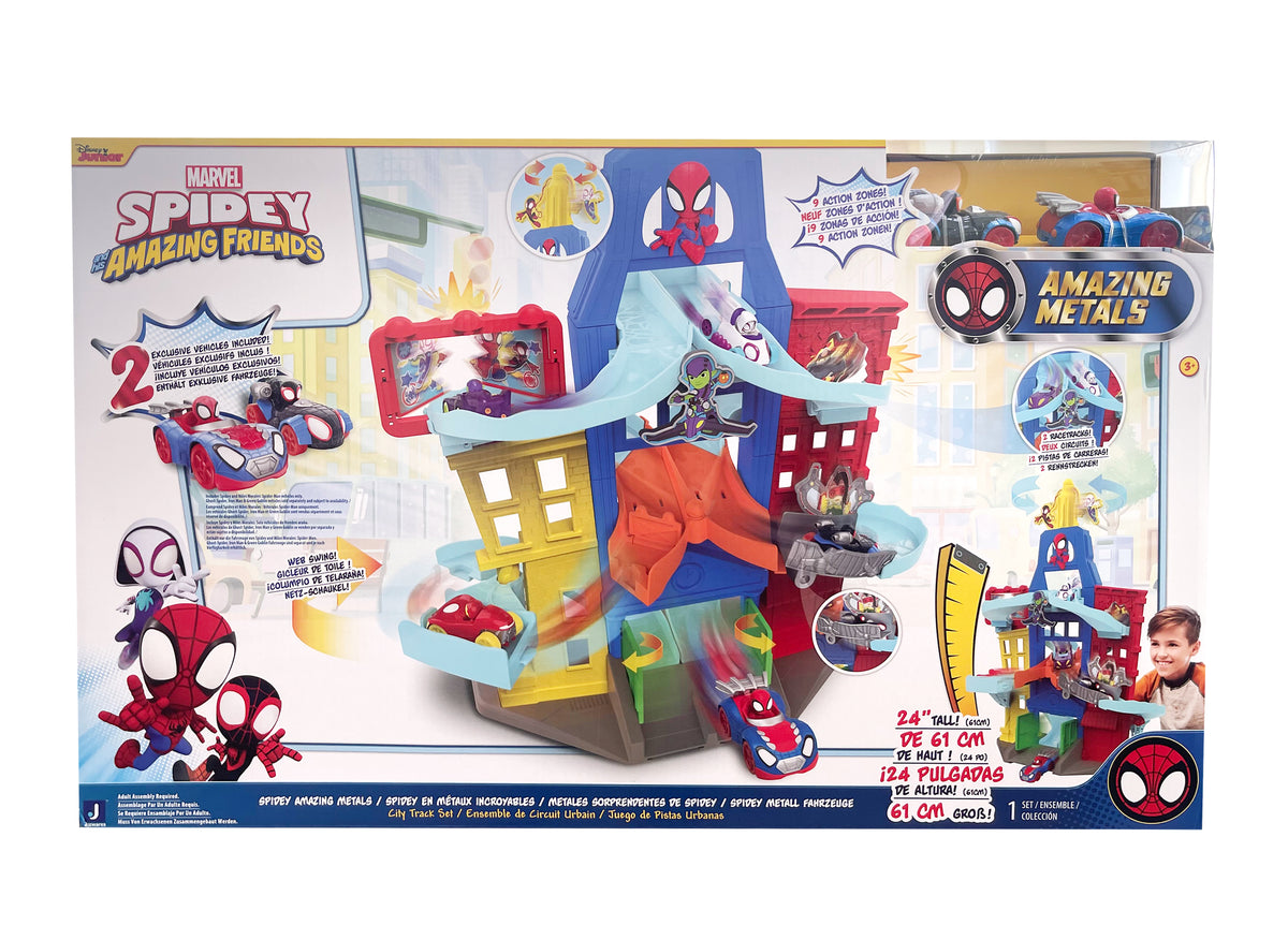 Spidey and His Amazing Friends City Track Set with Lights & Sounds