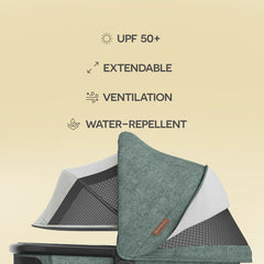 UPPAbaby Bassinet V3 Gwen Green Mélange