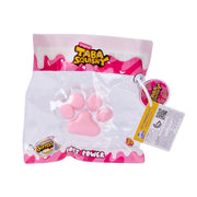 Taba Squishy Transparent Pink Paw - Soft Sensory Fidget Toy for Kids