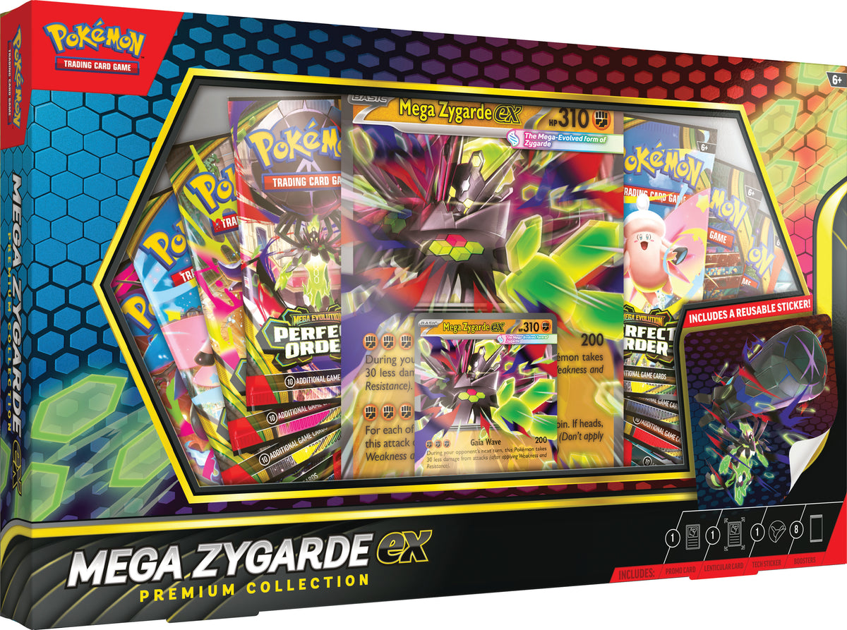 Pokémon TCG Mega Zygarde ex Premium Collection with 8 Booster Packs