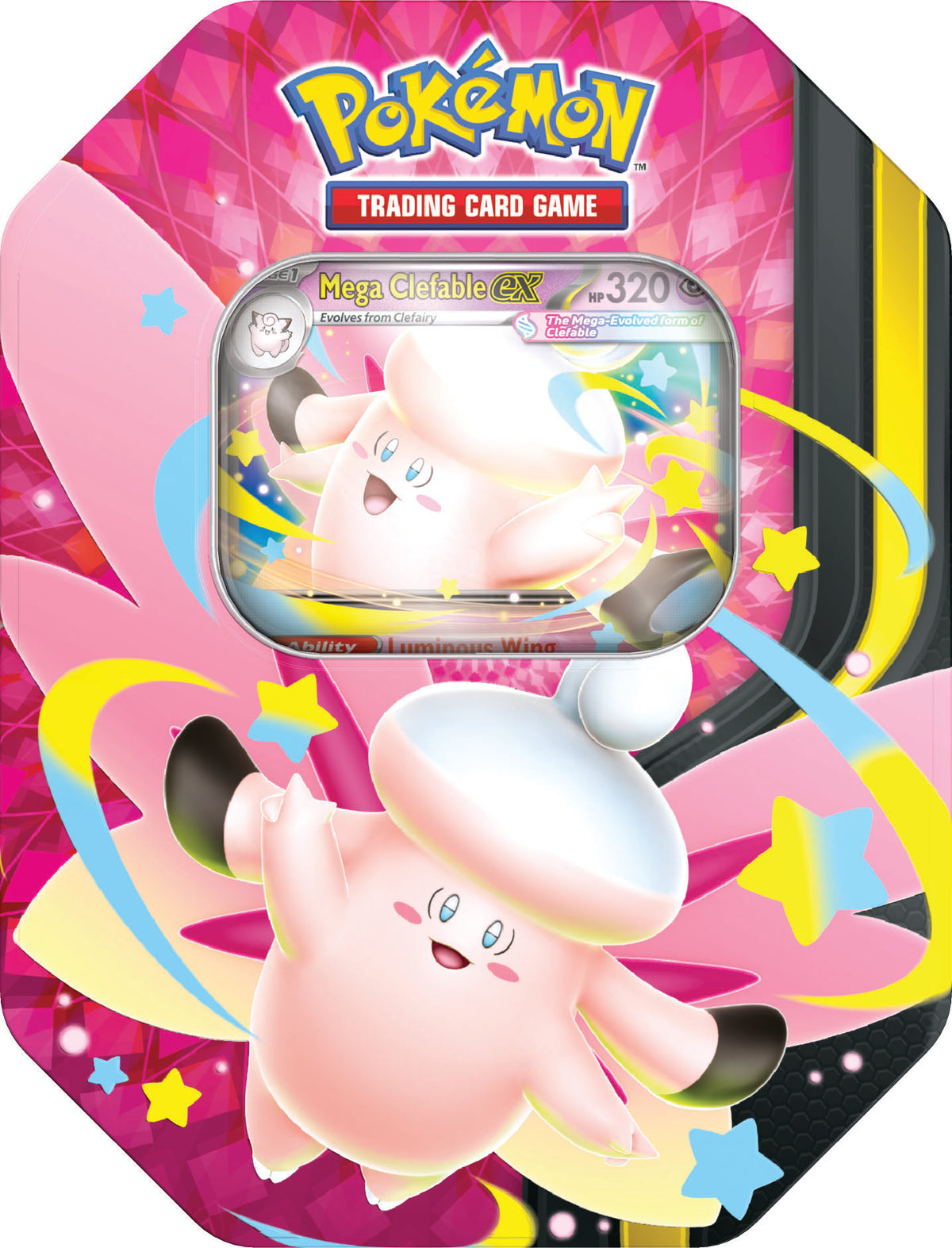 Pokémon TCG: Mega Moonlit Tin with Mega Gengar ex or Mega Clefable ex