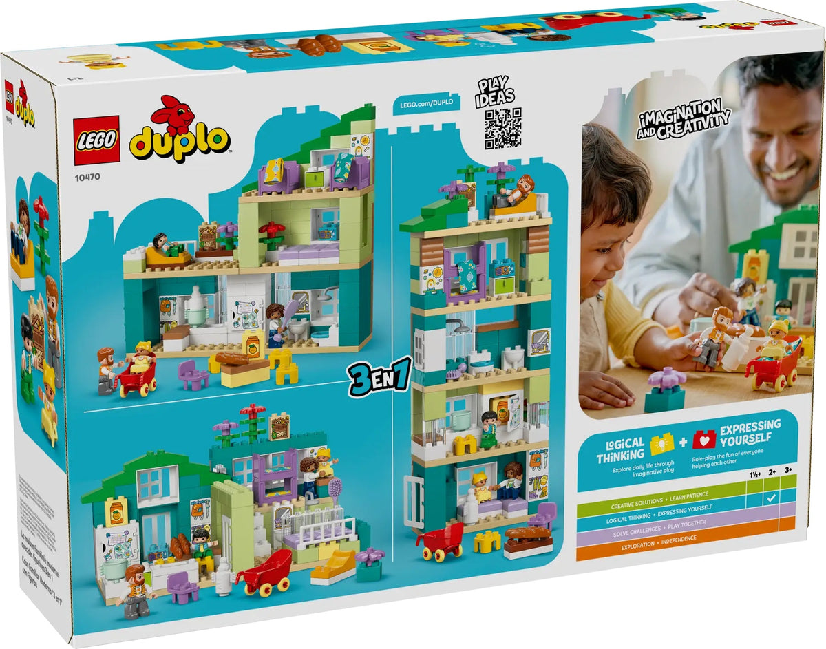 Lego Duplo Modern Family House With Figuure 3-in-1