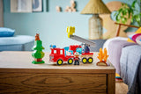 Lego Duplo Fire Truck With Hose And Firefighter