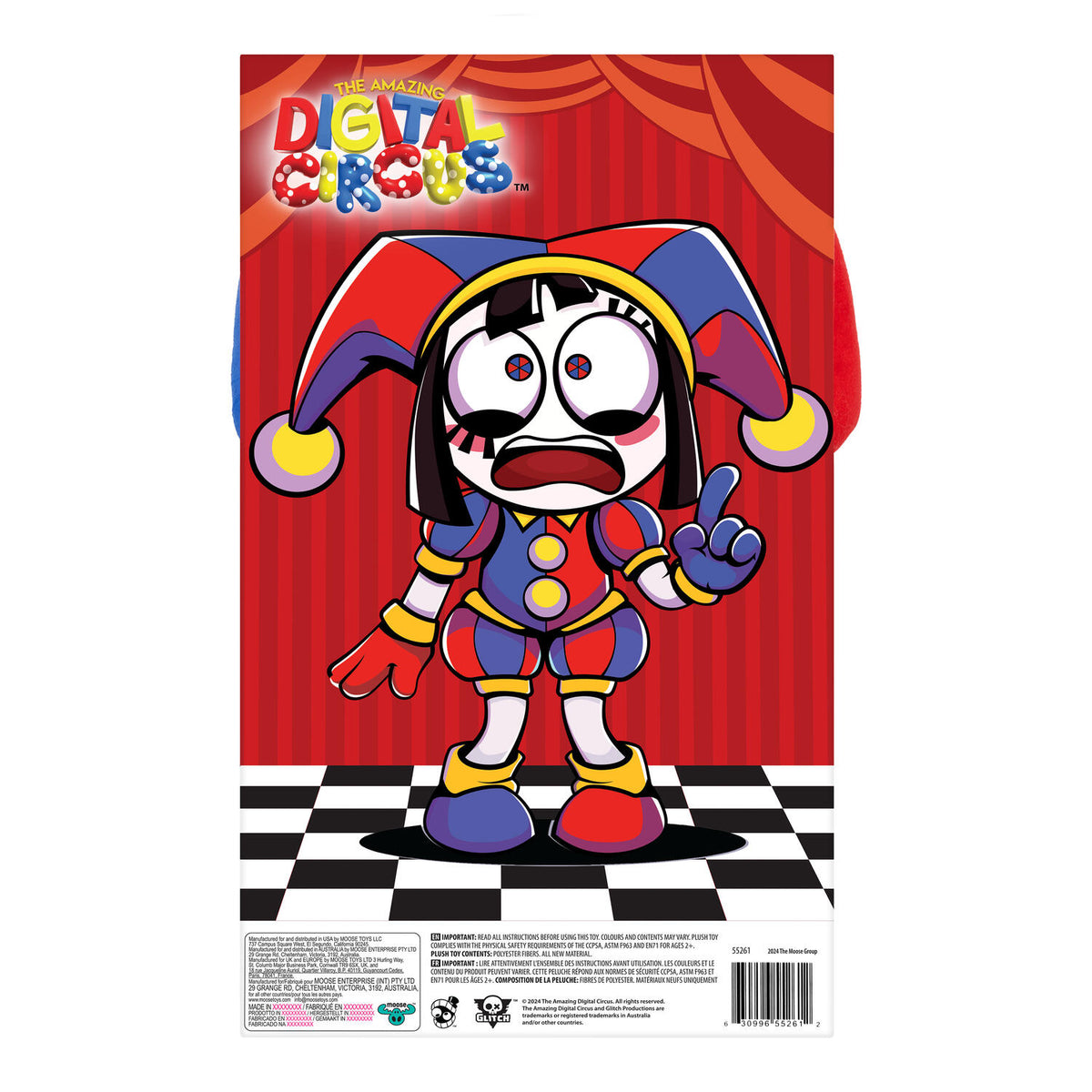 Amazing Digital Circus Pomni Large Plush Toy Soft Huggable Character Doll for Kids & Collectors