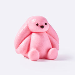Taba Squishy Plush Lop-Eared Bunny Pink - Soft Sensory Toy for Kids