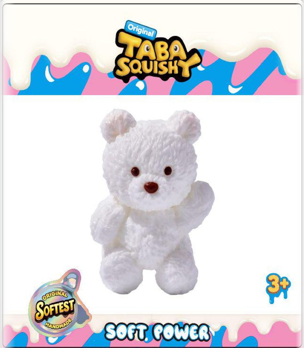 Taba Squishy Waving Plush Bear - Soft Sensory Toy for Kids