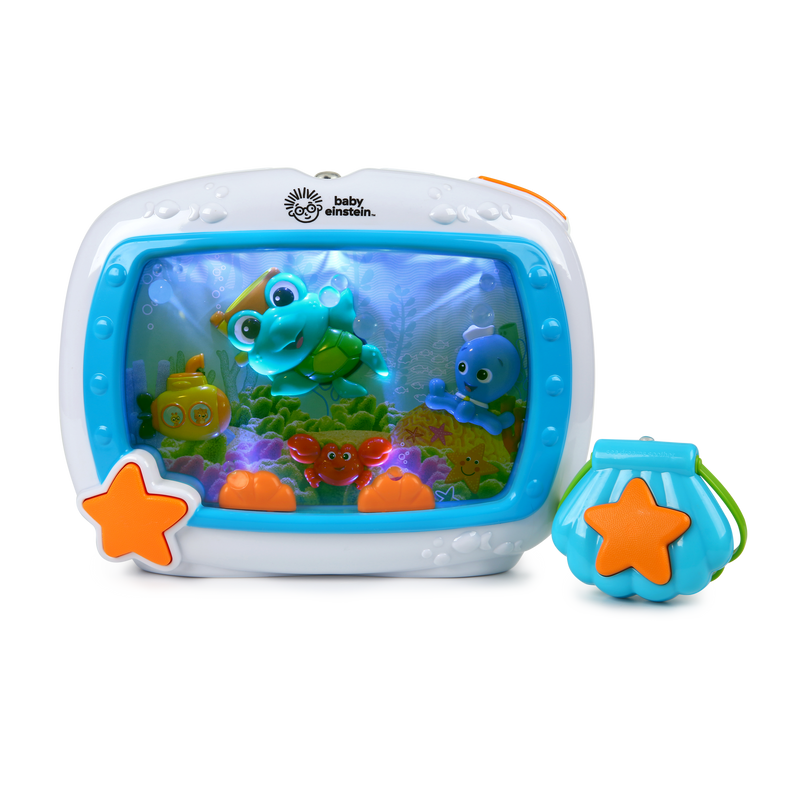 Baby Einstein Sea Dreams Musical Crib Soother with Lights & Sounds – Blue, Battery Operated