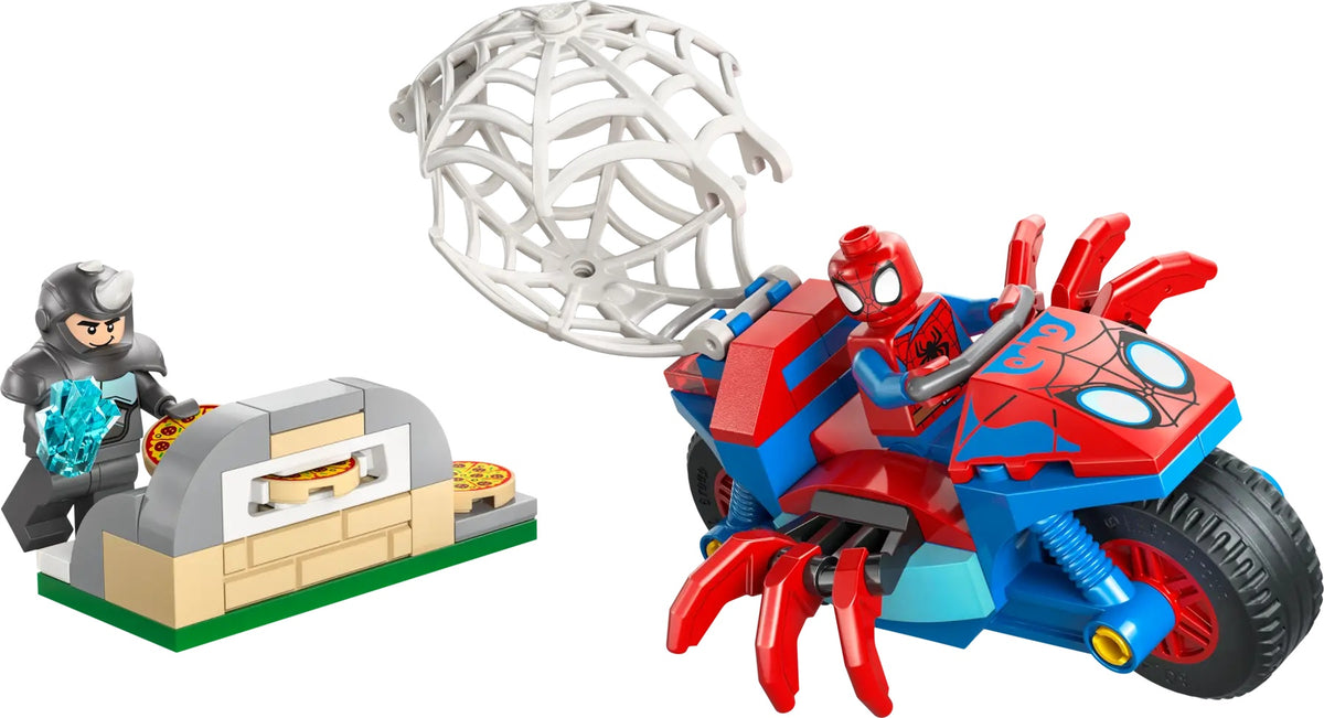 Lego Marvel Spidey On Motrcycle Vs Rhino Building Toys