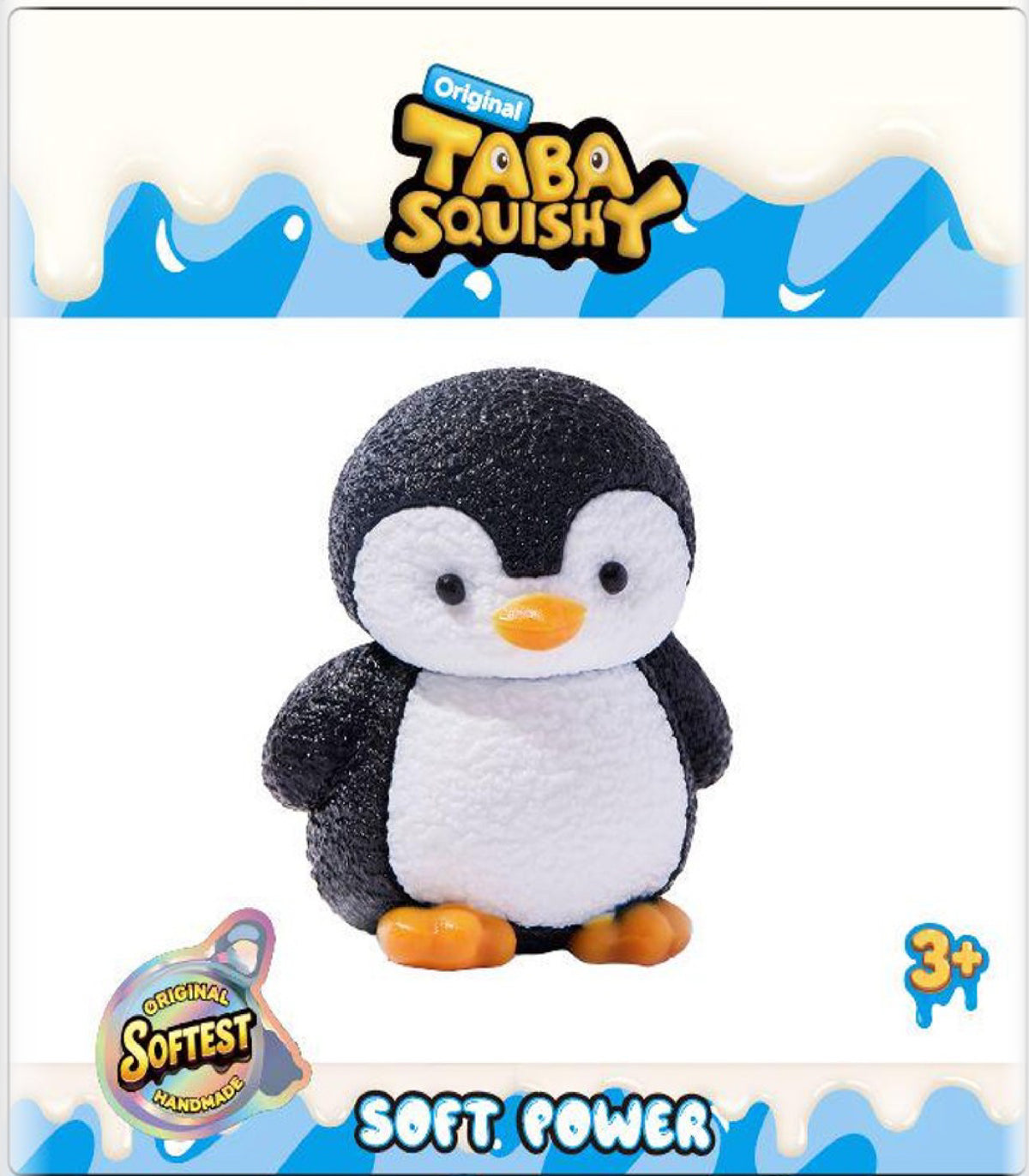 Taba Squishy Plush Penguin - Soft Sensory Toy for Kids