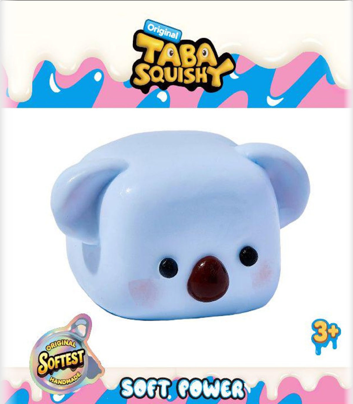 Taba Squishy Blue Koala Cube -  Soft Sensory Fidget Toy for Kids