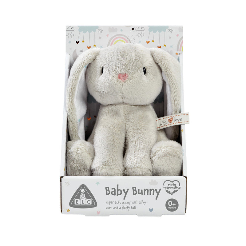 Early Learning Centre Baby Grey Bunny Small Boxed Plush Toy