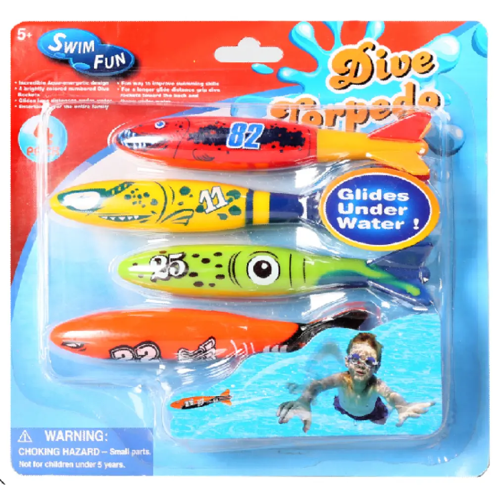 Diving Torpedo Toys 4-pieces