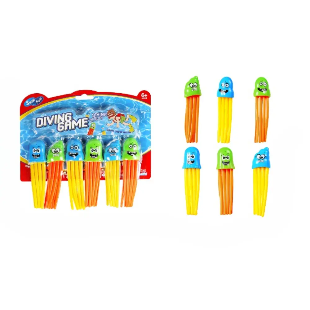 Diving Speedy Squid Toys 6-pieces