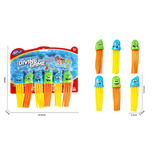 Diving Speedy Squid Toys 6-pieces