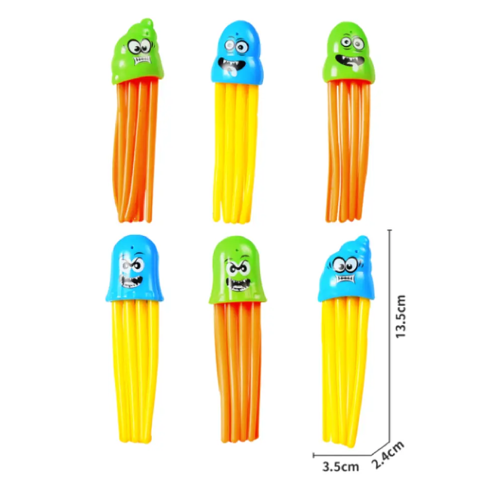 Diving Speedy Squid Toys 6-pieces