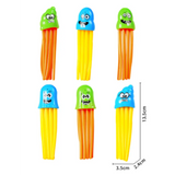Diving Speedy Squid Toys 6-pieces
