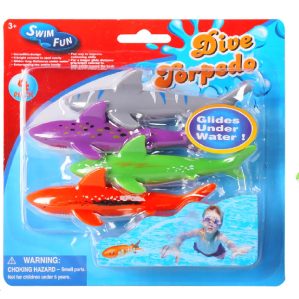 DIVING SHARK TOYS 4PIECES