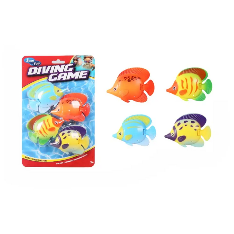 Diving Regal Fish Toys 4-pieces Set