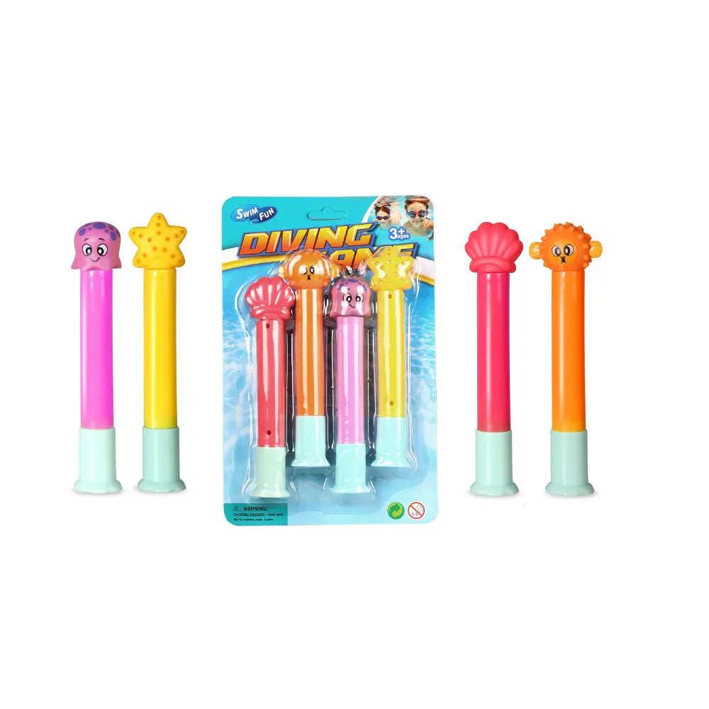 Diving Sea Animal Sticks 4pcs