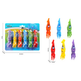 Diving Squid Pool Colorful Underwater Toys for Swimming & Water Play