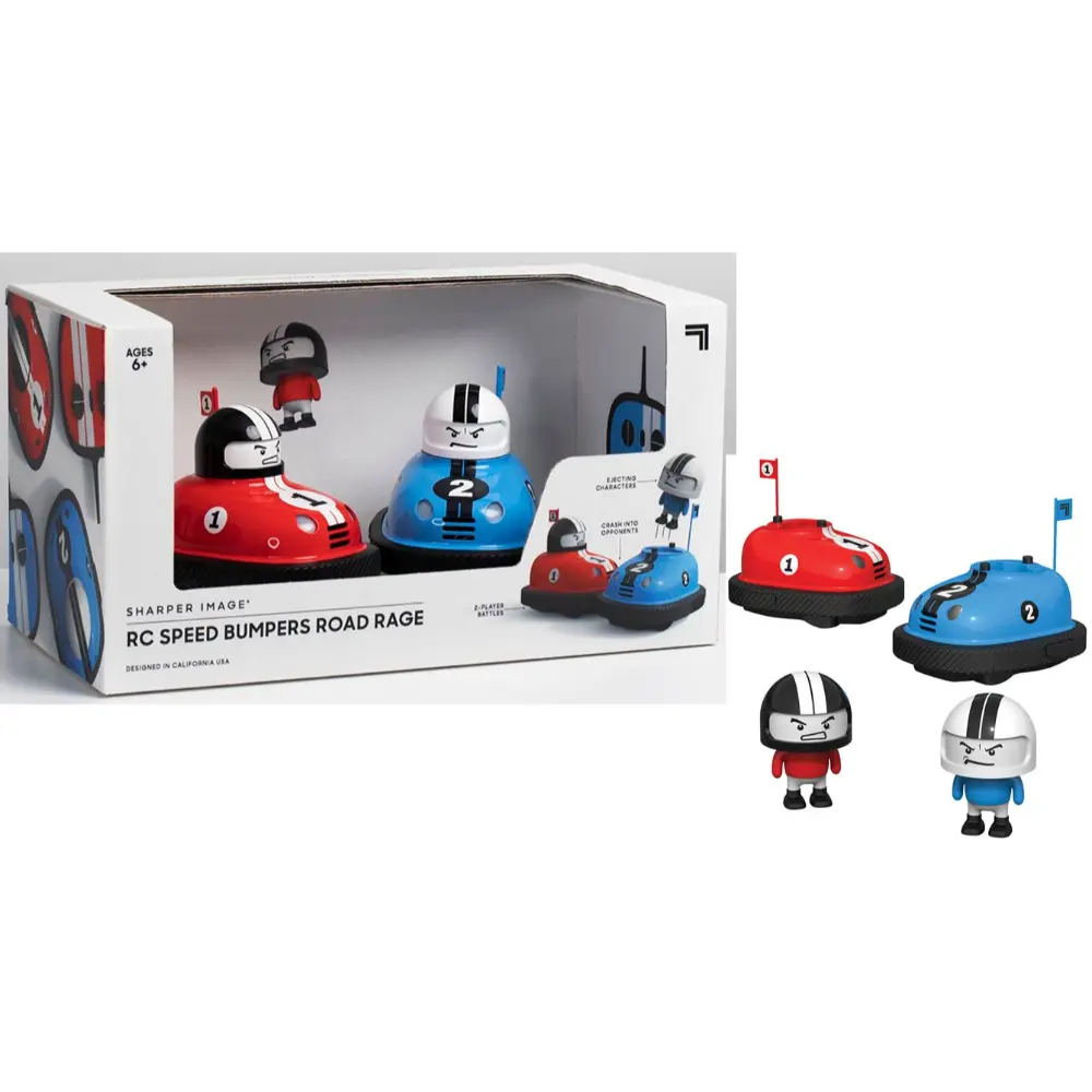 Sharper Image RC Speed Bumper Red and Blue Rag Battery Operated