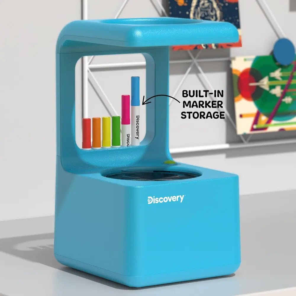 iscovery Doodle Projector Art Station with 6 Markers & 10 Reusable Drawing Discs