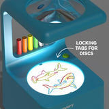 iscovery Doodle Projector Art Station with 6 Markers & 10 Reusable Drawing Discs