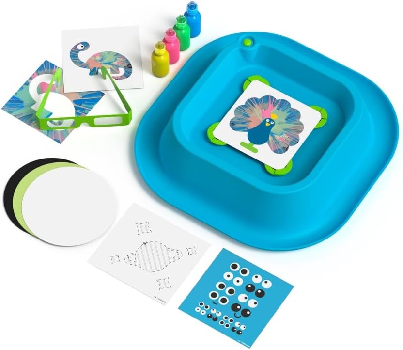 Discovery 3D Neon Spin Motorized Art Station Battery Operated