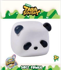 Taba Squishy White Panda Cube - Soft Sensory Fidget Toy for Kids