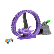 Teamsterz Beast Machines Dragon Destroyer with 1 Die-Cast Car Slam Launcher Playset for Kids