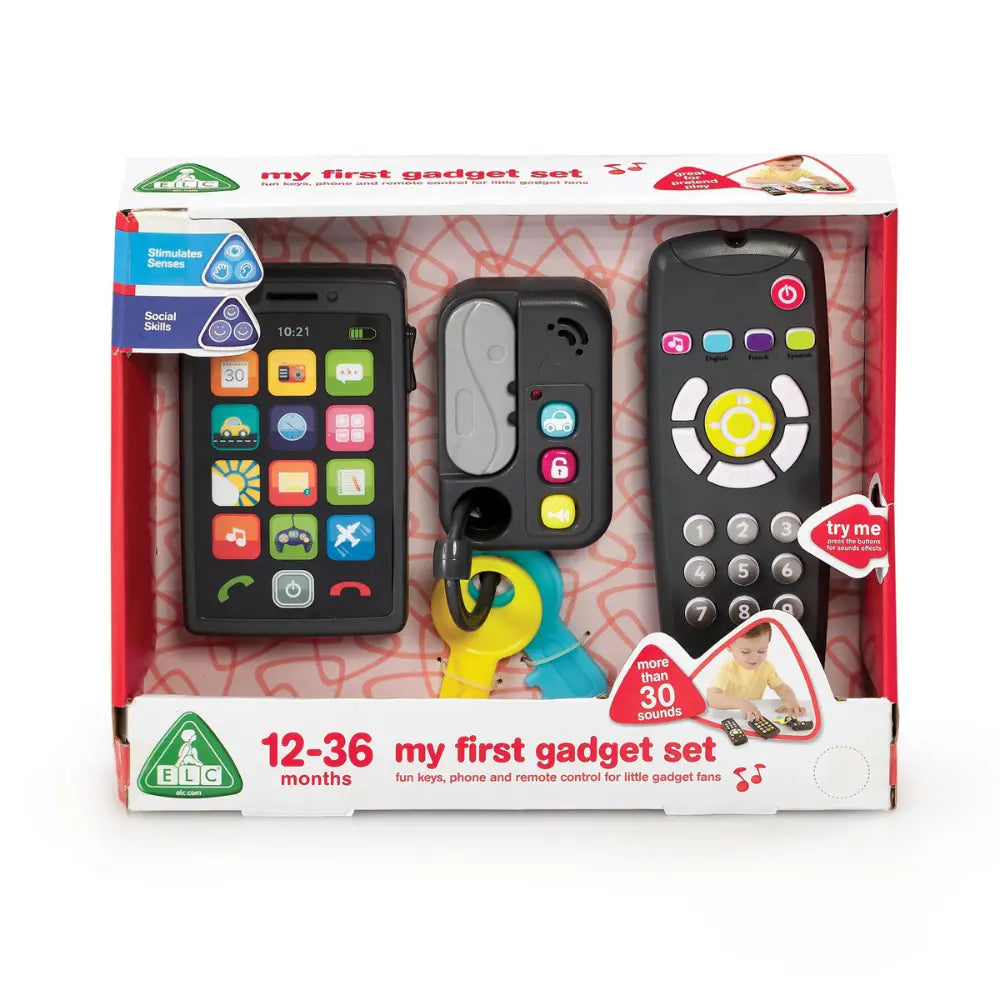 Early Learning Centre My First Gadget Set Pretend Phone, Keys & Remote Toy