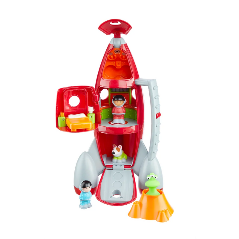 Early Learning Centre Happyland Lift-Off Rocket Lights & Sounds Playset