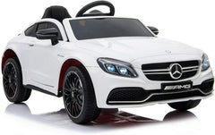 Factual Mercedes Benz C63 Ride-On Car White - Remote Control 12V Battery Operated