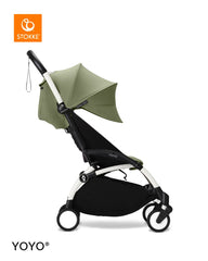 Stokke YOYO³ Stroller White Frame 6+ Bundle - Olive