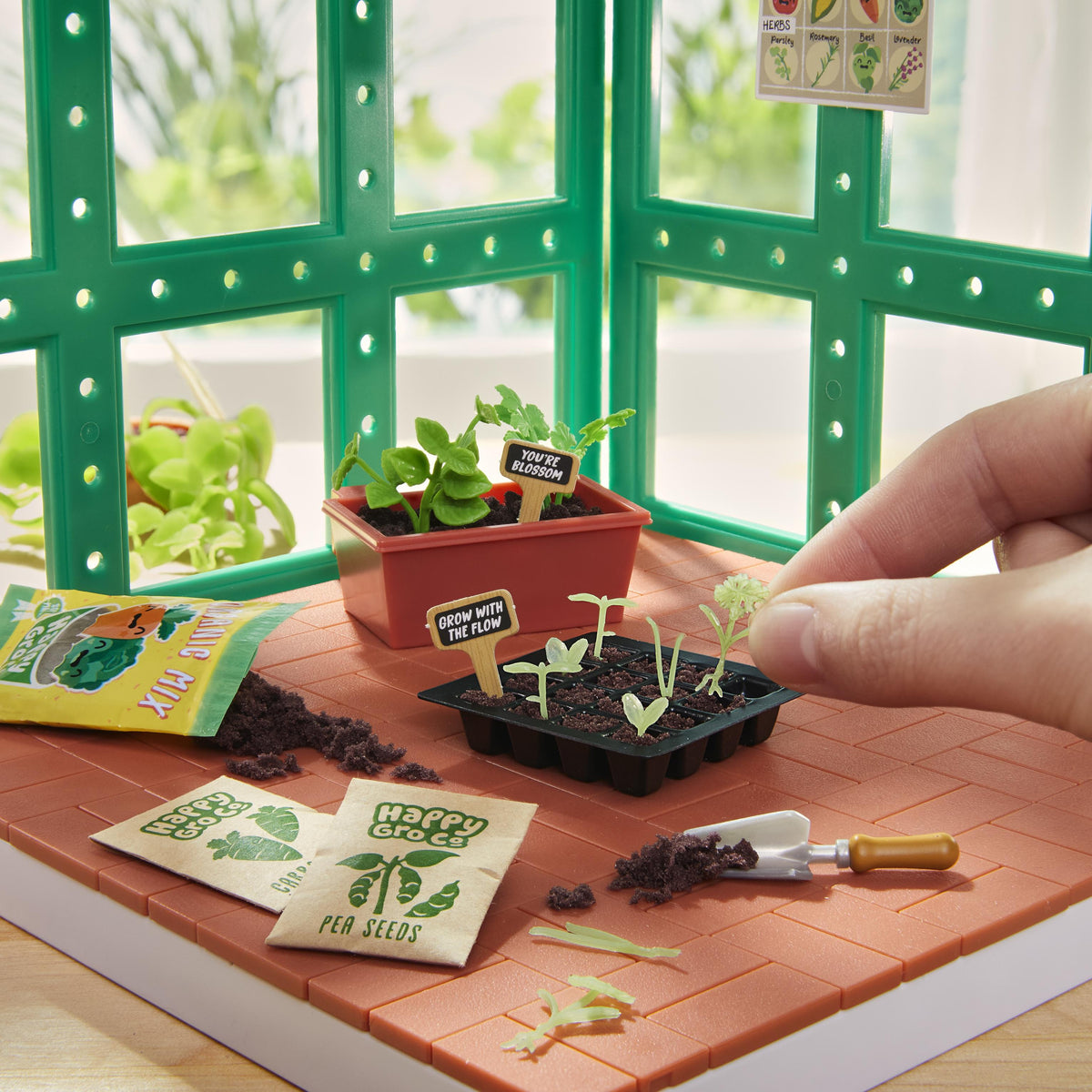 Miniverse Spaces Starter Pack Greenhouse Collectible Playset for Kids