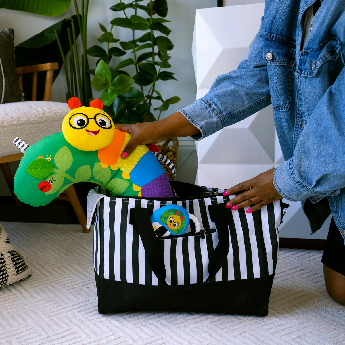 Baby Einstein Cal-a-Pillow Tummy Time Activity Pillow with Lights, Music & 9 Sensory Activities