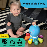 Baby Einstein Ocean Explorers Go Opus Go 4-in-1 Crawl & Chase Musical Activity Toy with Lights