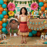 Disney Princess Moana Classic Costume for Girls Island Adventure Fancy Dress Outfit, 7-8 Years
