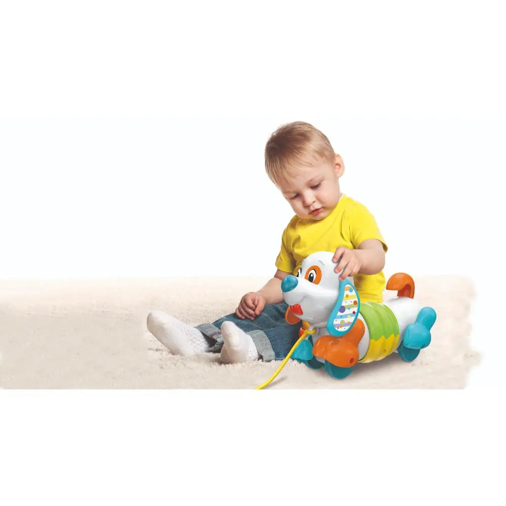 Clementoni Pull Along Dog for Baby Toddlers