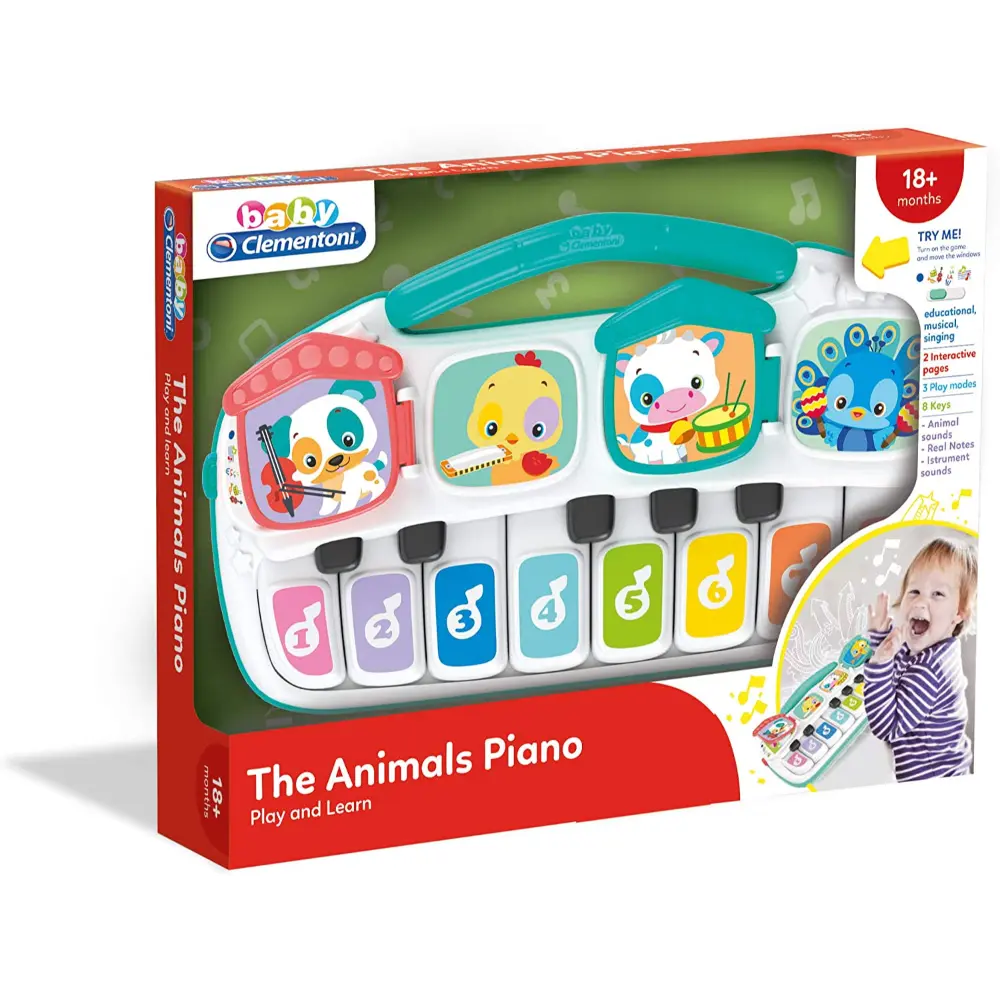 Clementoni Baby Animal Piano Battery Operated