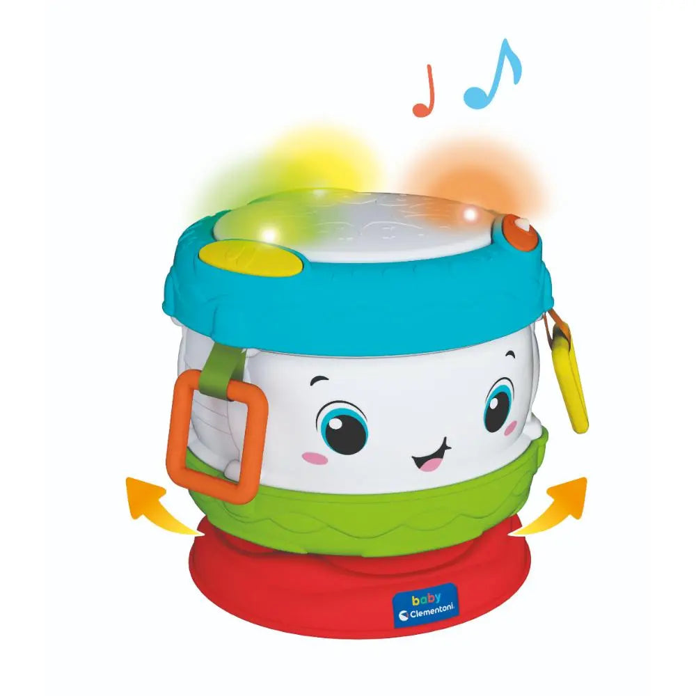 Clementoni Baby Activity Drum Musical Toy with Lights & Sounds