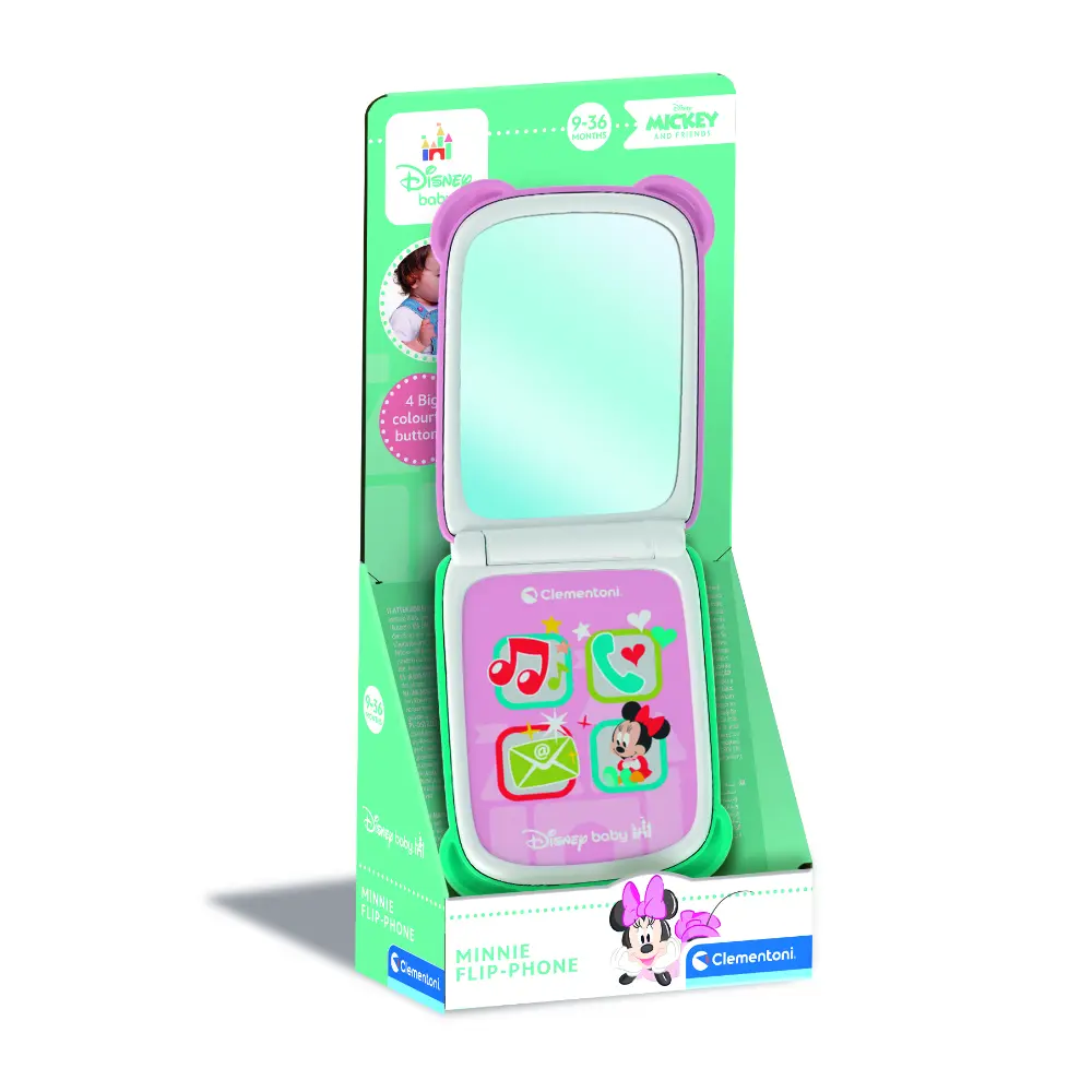 Disney Baby Minnie Flip Phone Battery Operated