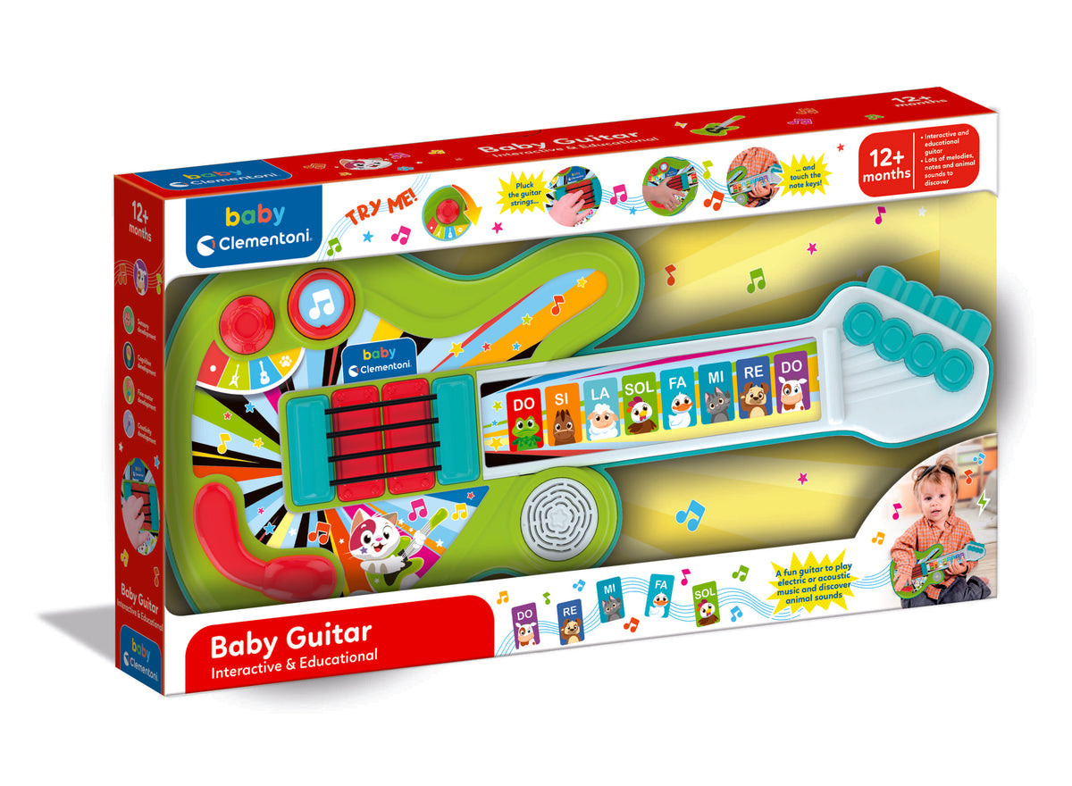 Clementoni Interactive Animal Guitar Musical Learning Toy for Kids