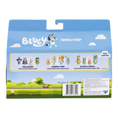 Bluey Holiday Family Trip Figure 4 Pack