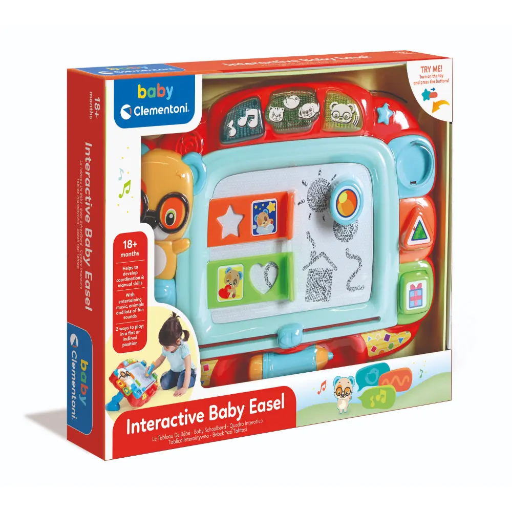 Clementoni Baby Interactive Easel Drawing & Learning Toy