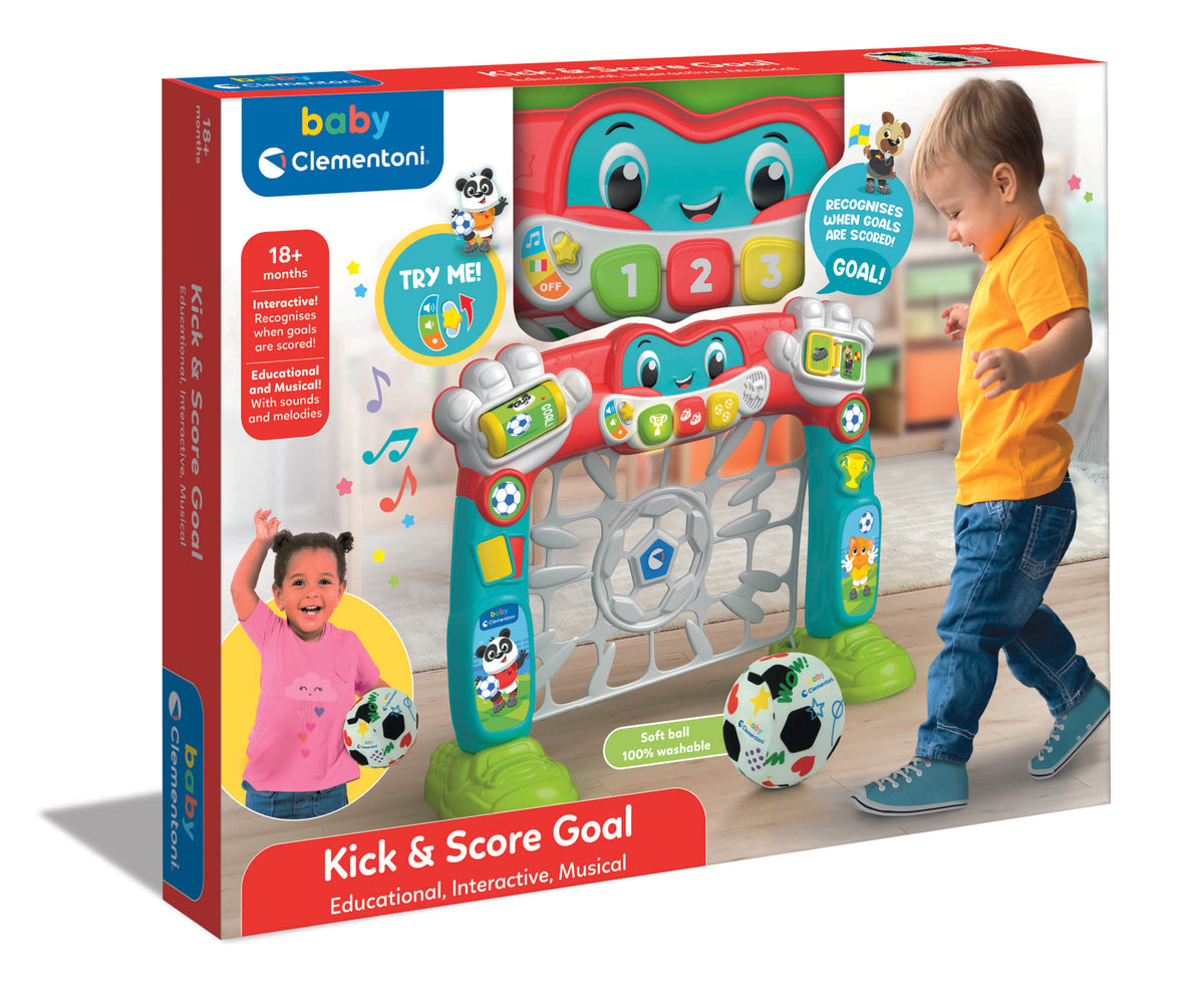 Clementoni Baby Kick & Score Battery-Operated Activity Toy for Babies